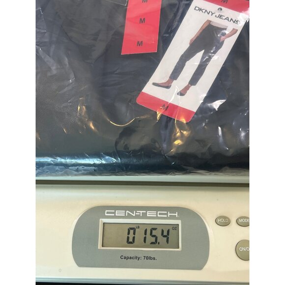 NWT DKNY Faux Leather Pull-On Pants Black Size Medium with Side Pockets Women's - Picture 8 of 9